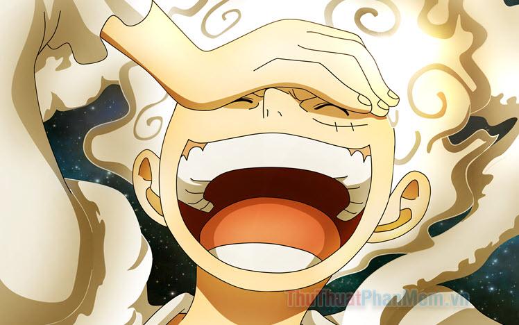 Bức tranh hồn nhiên của Luffy với nụ cười đẹp, dễ thương, đáng yêu