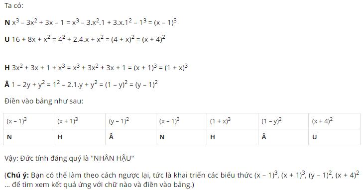 Bài 26, 27, 28, 29 trang 14 SGK Toán 8 tập 1 - Những hằng đẳng thức đáng nhớ (tiếp)