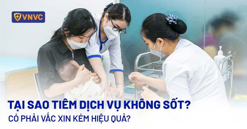 tại sao tiêm dịch vụ không sốt