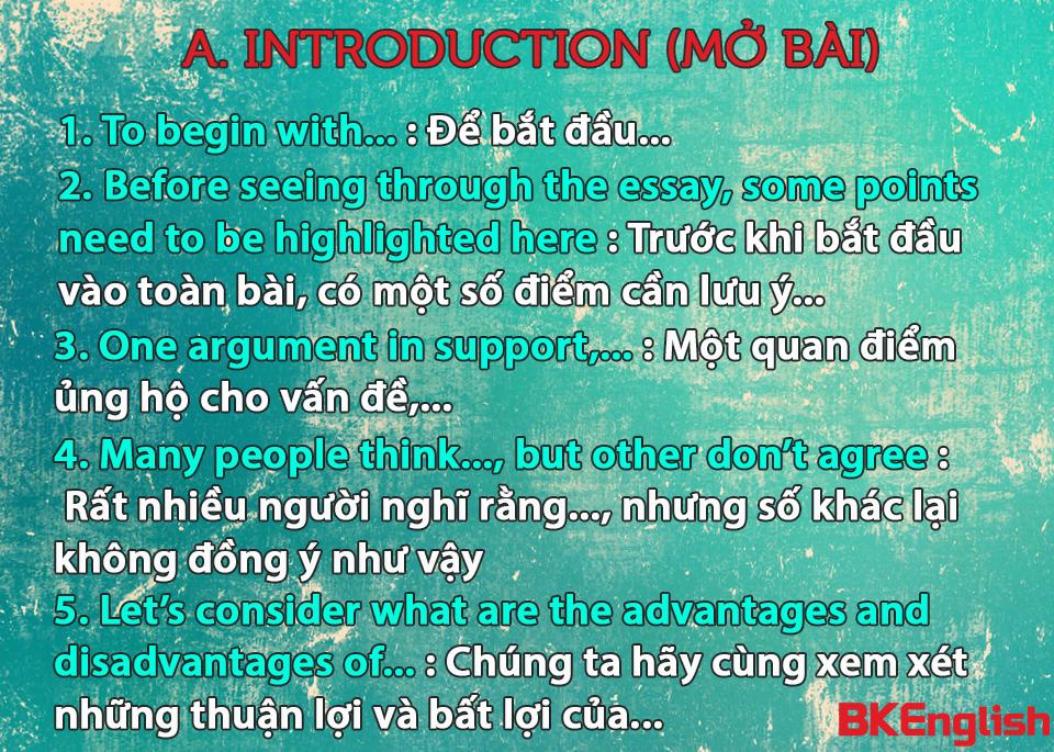 NẰM LÒNG CÁC CỤM TỪ CHO BÀI WRITING ĐẠT ĐIỂM CAO