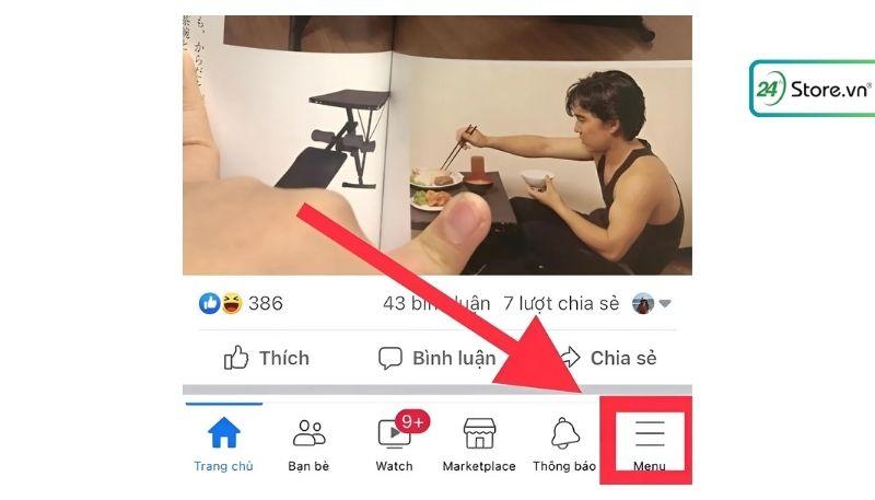 cách bật chế độ tối trên facebook iphone