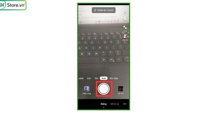 chụp ảnh trên TikTok Android