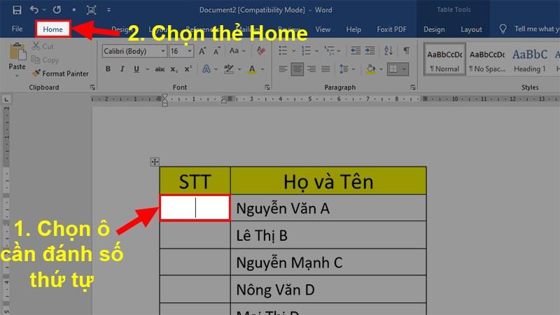 Bí quyết tinh tế đánh số thứ tự trong Word cho mọi phiên bản