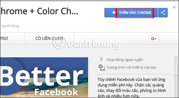 Tiện ích Better Facebook