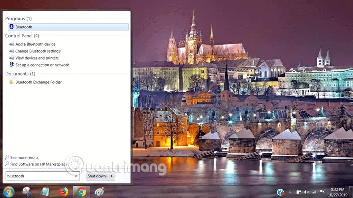 Cách kết nối thiết bị Bluetooth trong Windows 7