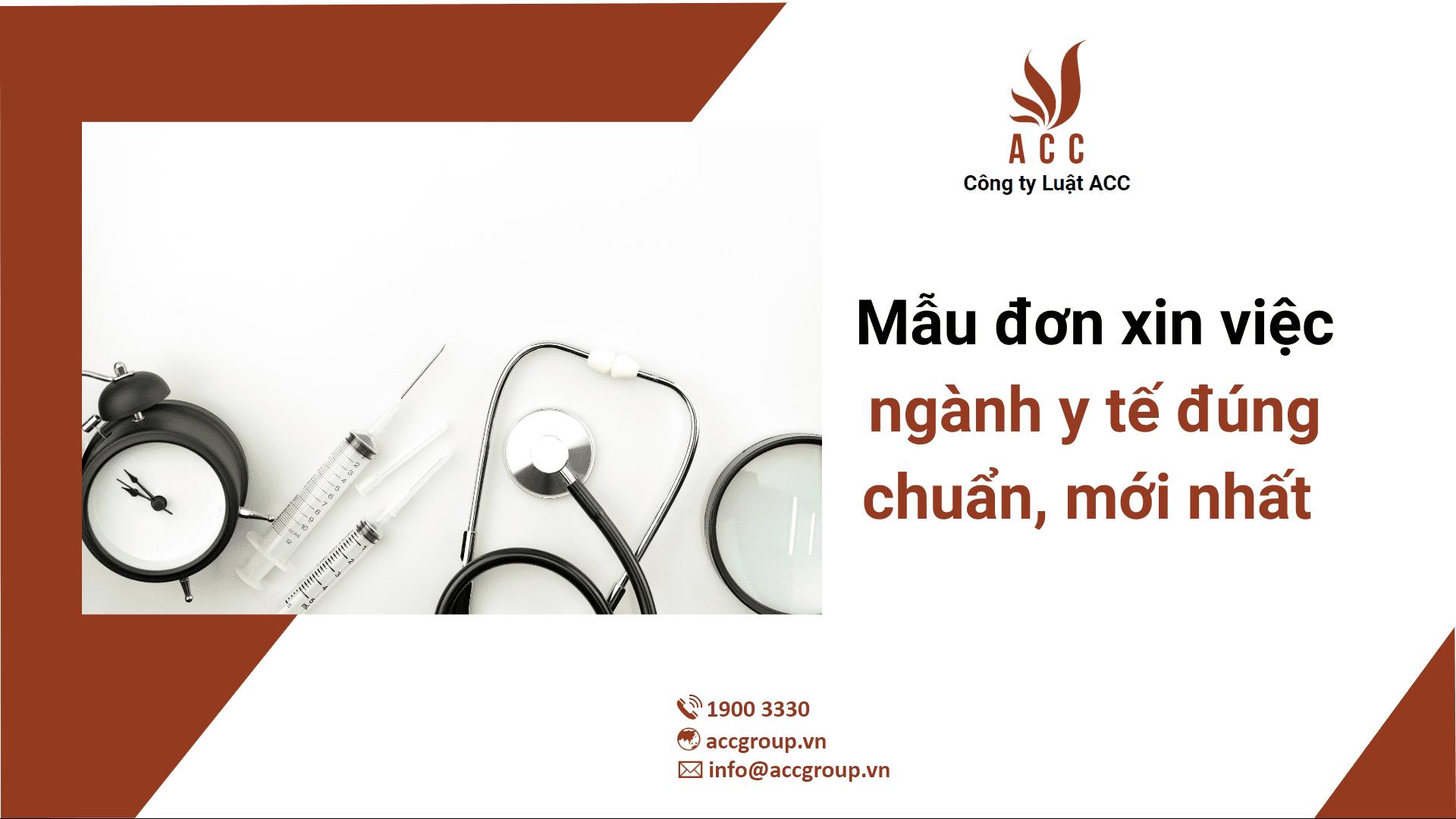 Mẫu đơn xin việc ngành y tế đúng chuẩn, mới nhất