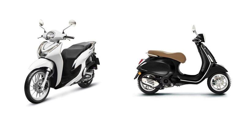 So sánh giữa Honda và Vespa – Xe Vespa - Piaggio