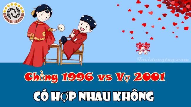 Bình giải chồng 1996 vợ 2001 có hợp nhau không và cách hóa giải?