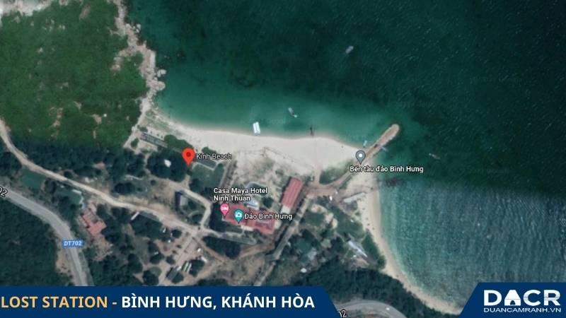 vị trí bãi kinh ninh thuận trên google maps