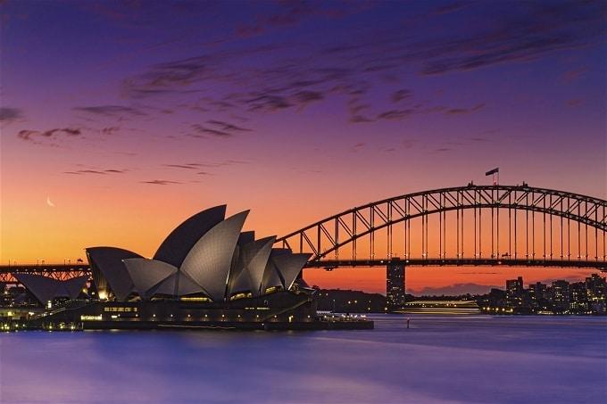 Nhà hát Opera Sydney với nhũng cánh buồm lộng gió