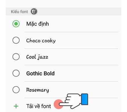 Cách đổi kiểu chữ trên điện thoại