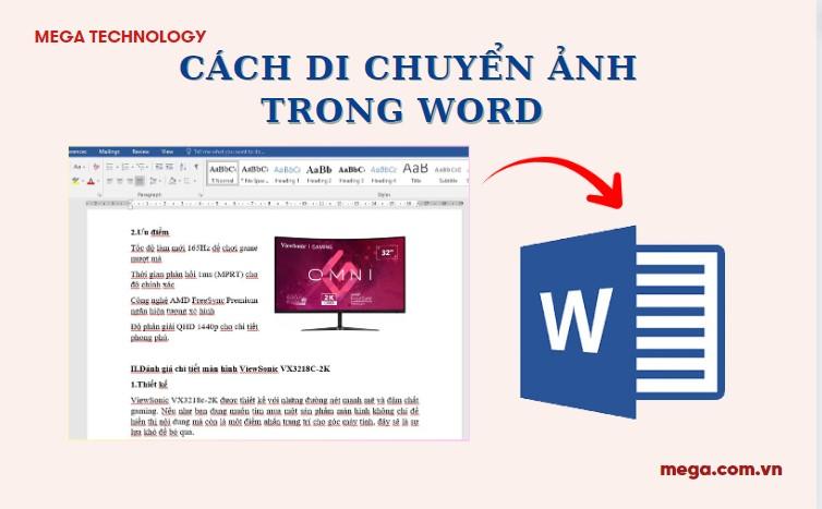 Hướng dẫn chi tiết cách di chuyển ảnh trong Word nhanh chóng