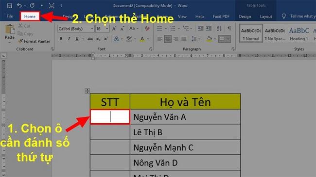 Cách đánh số thứ tự trong Word Đơn giản, chuẩn xác nhất