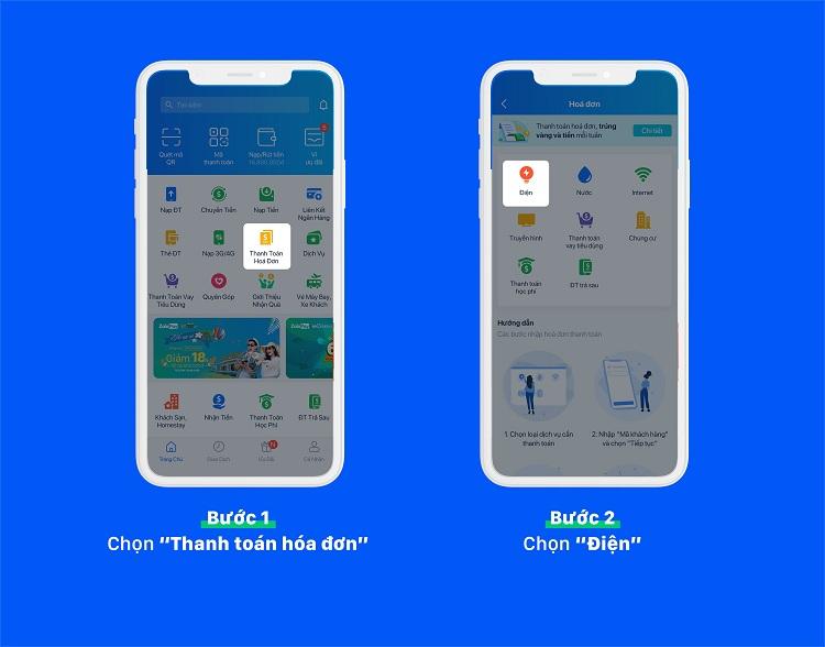 hướng dẫn nộp tiền điện online qua ZaloPay