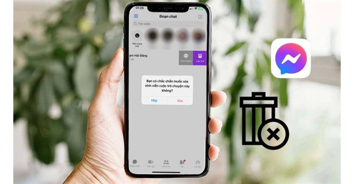 cách xóa ảnh ở messenger