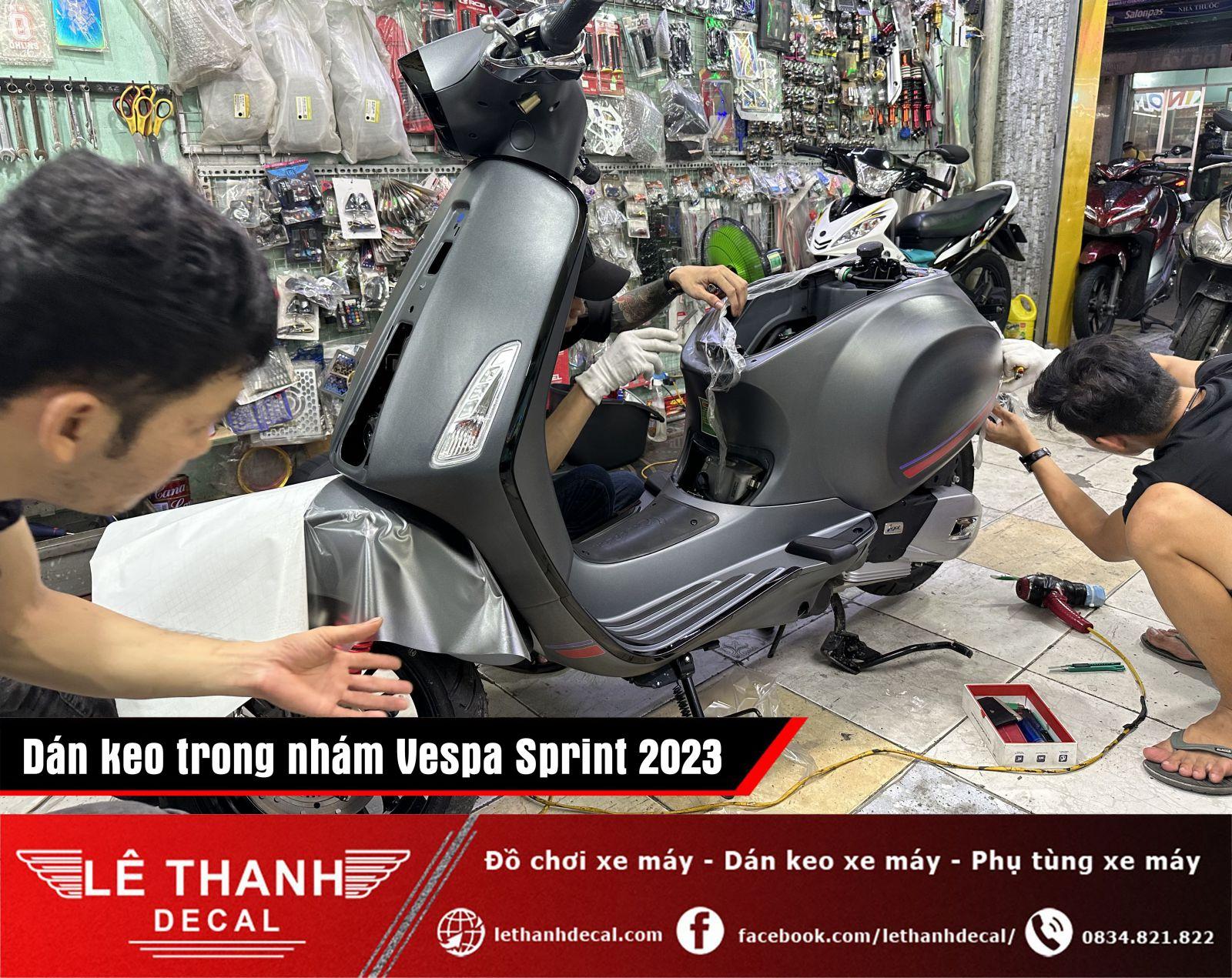 Dán keo trong nhám cho Vespa Sprint 2023