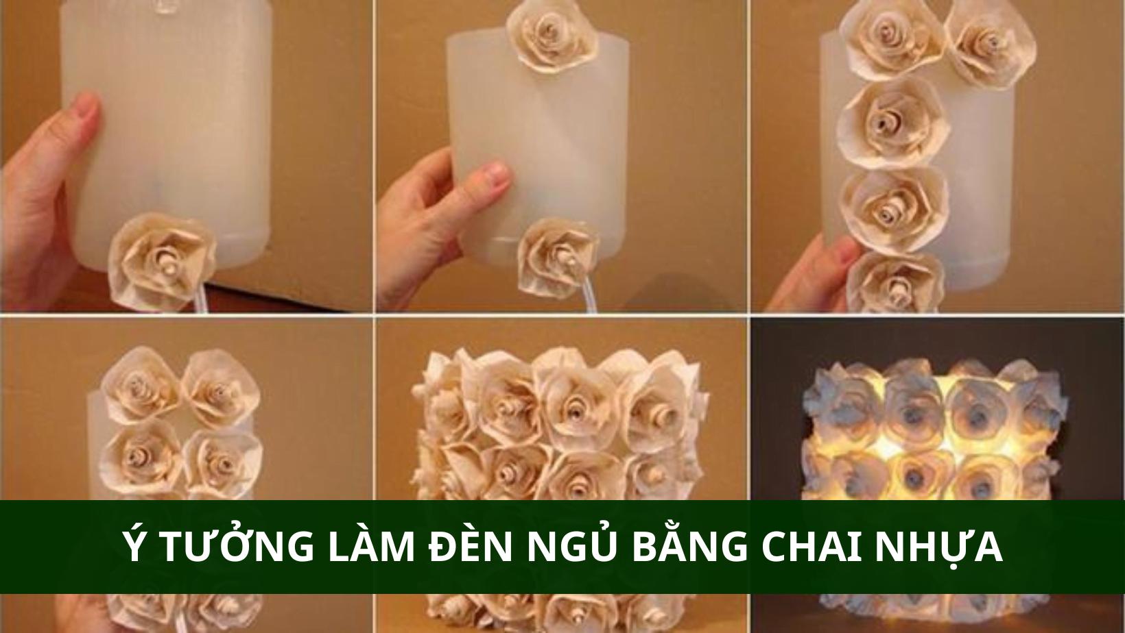 làm đèn ngủ bằng chai nhựa