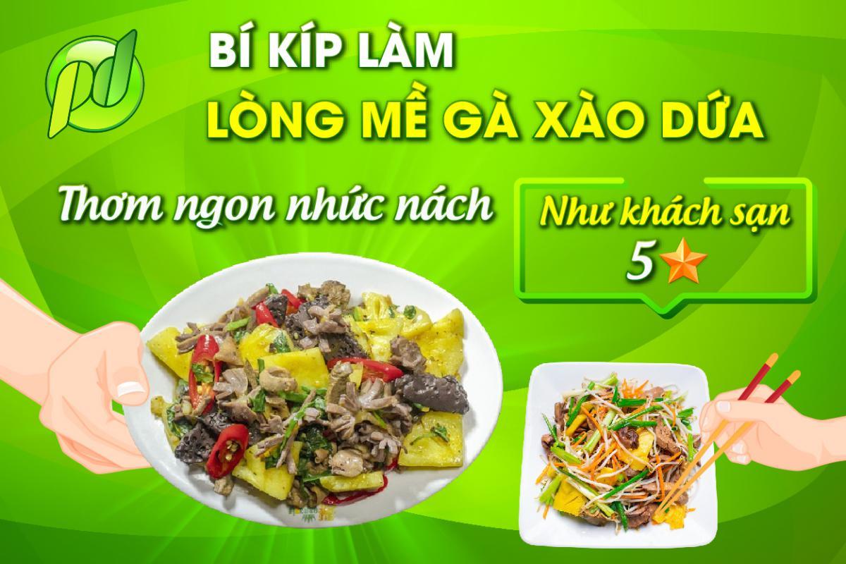 Lòng mề xào dứa