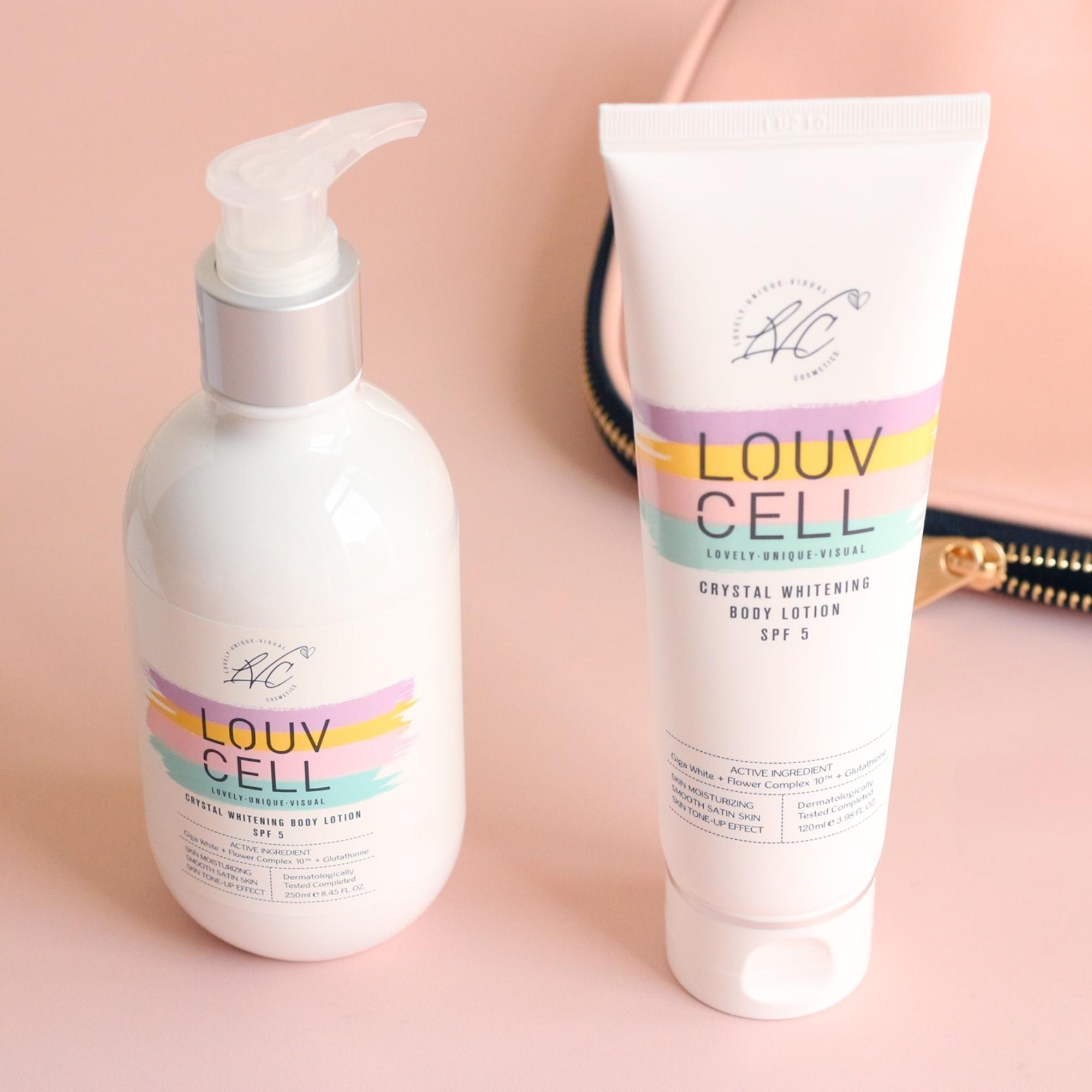 Kem dưỡng trắng da body Hàn Quốc Louv Cell Crystal Whitening Body Lotion 