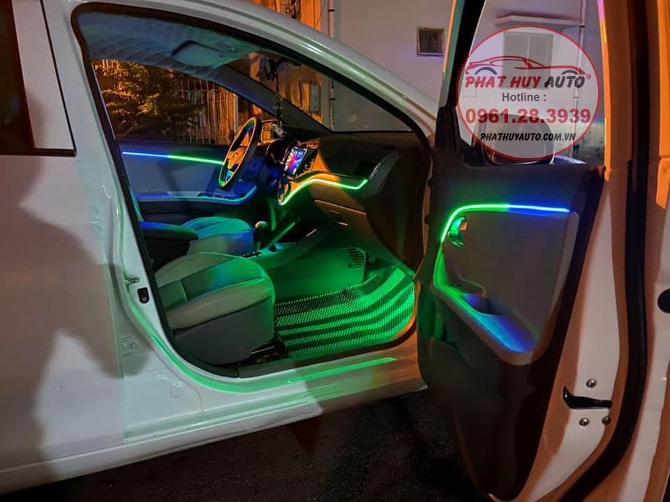 Độ đèn Led nội thất Kia Morning siêu đẹp