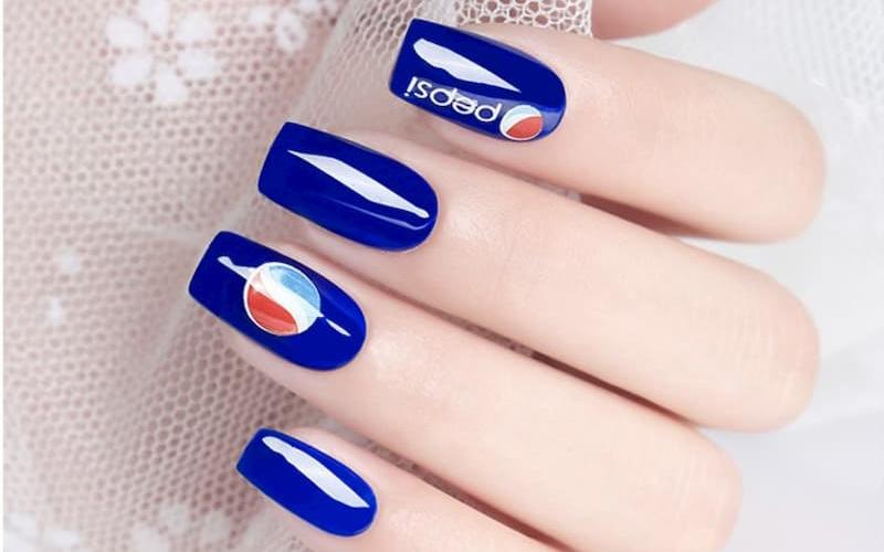 TOP 20+ mẫu nail màu xanh coban đẹp ngất ngây xinh xắn