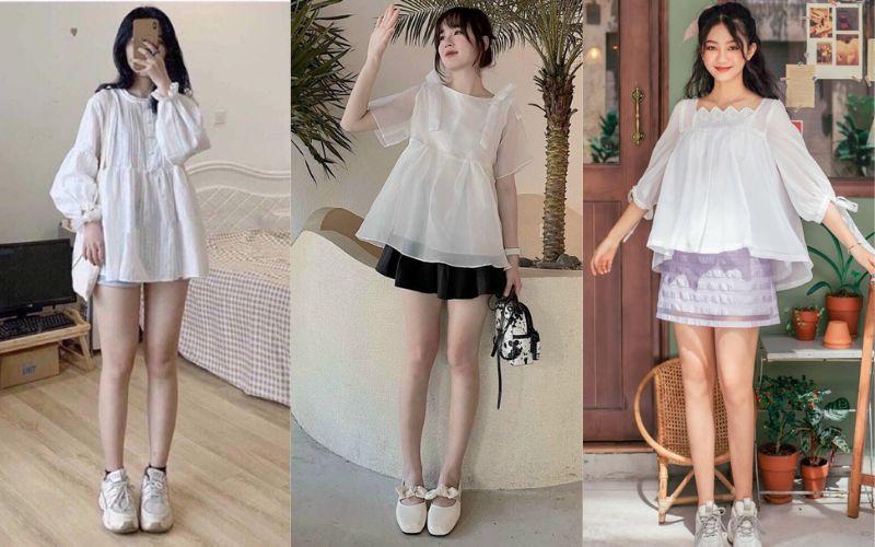 Phối Đồ Với Áo BabyDoll Siêu Cute Và Cực Kỳ Hợp Thời Trang