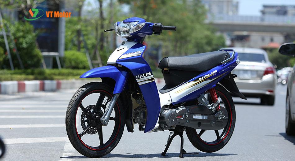 xe máy si halim 50cc vành đúc xanh trắng