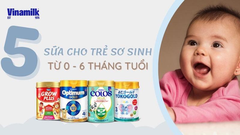 Top 5 sữa cho trẻ sơ sinh từ 6 tháng tuổi