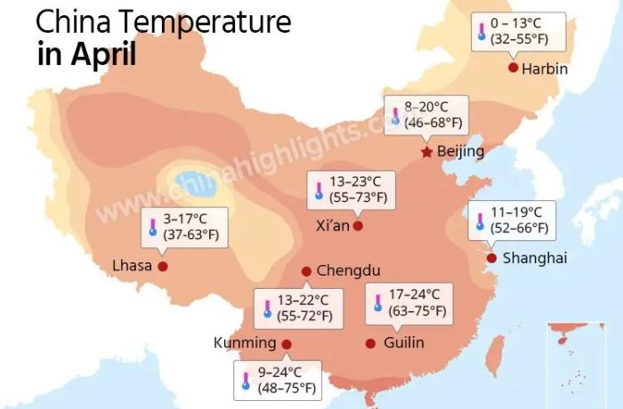 Thời tiết Trung Quốc tháng 4 năm 2024: Nên đi đâu?