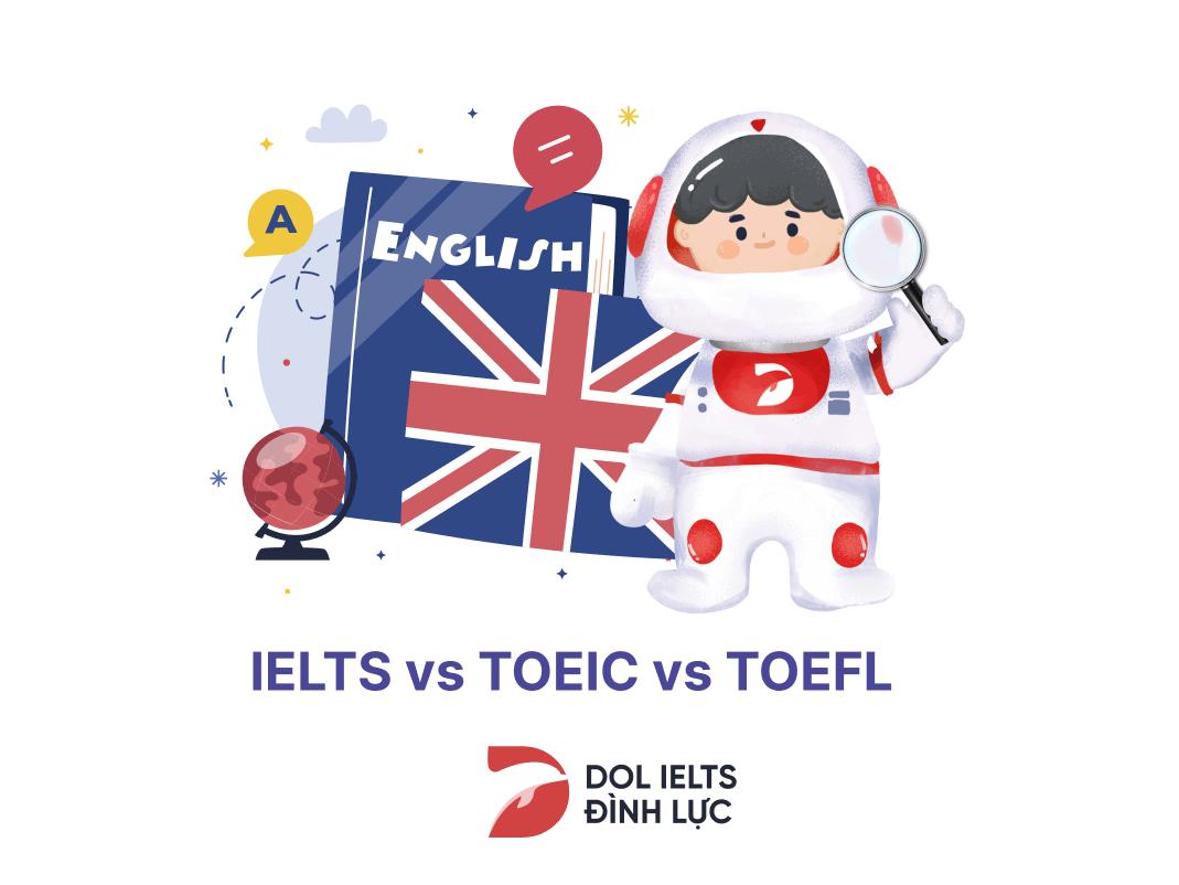 2. Điểm khác nhau của TOEIC, IELTS và TOEFL