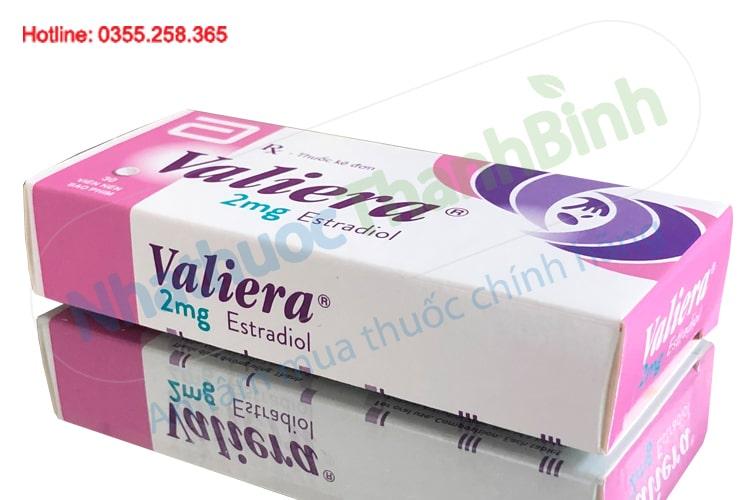 Thuốc Valiera 2mg hộp 30 viên điều trị triệu chứng thiếu estrogen