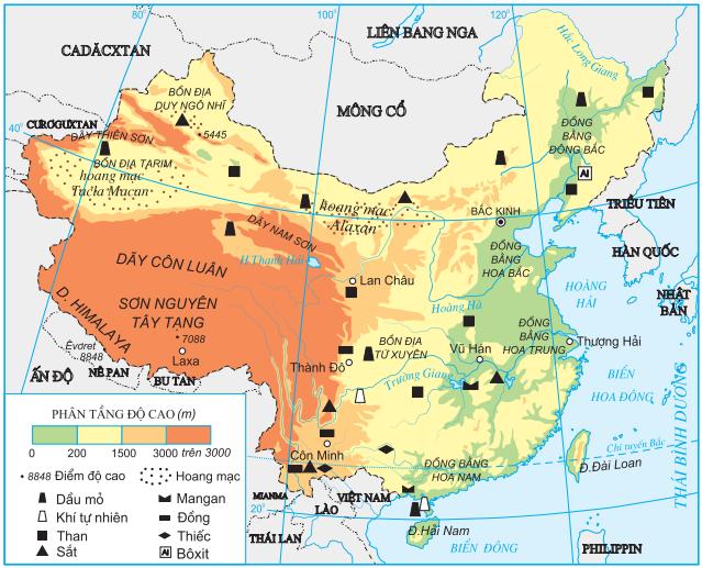 Lý thuyết Trung Quốc - Tự nhiên, dân cư và tình hình phát triển kinh tế | Địa lí lớp 11 (ảnh 1)