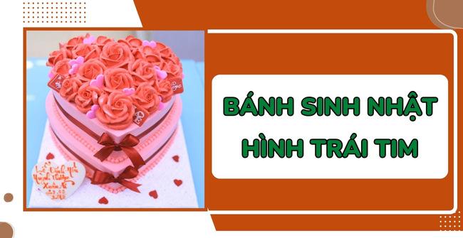 99+ Mẫu bánh sinh nhật hình trái tim đep, thu hút