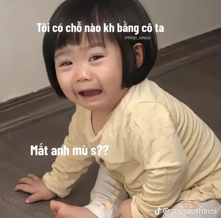 99+ meme khóc đẹp, hài hước, ăn vạ dễ thương nhất