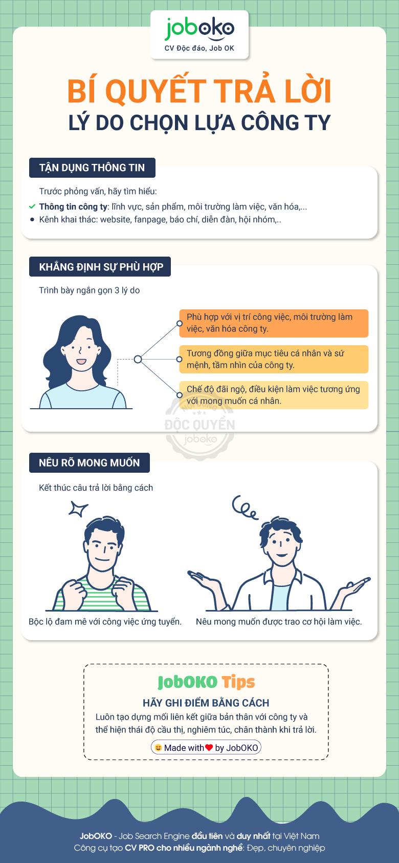 Bí quyết chinh phục câu hỏi "Tại sao bạn lại chọn công ty chúng tôi?"