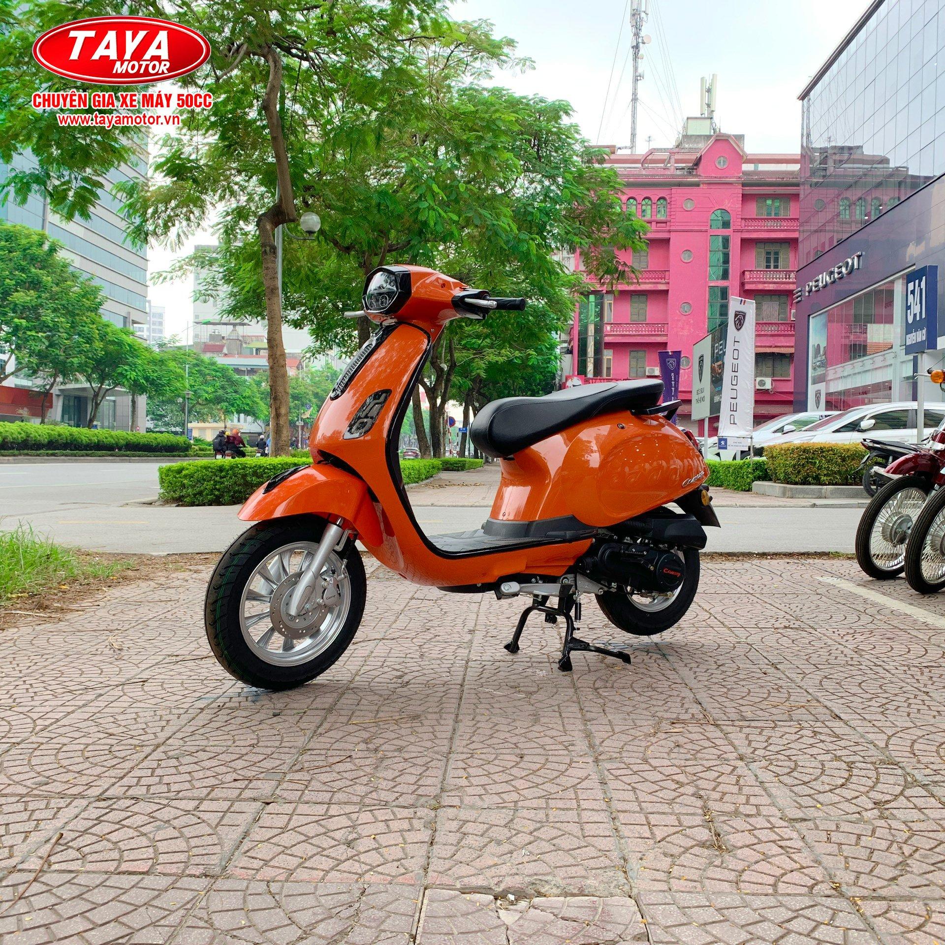 Xe máy 50cc tay ga DV Canely (Xanh rêu)