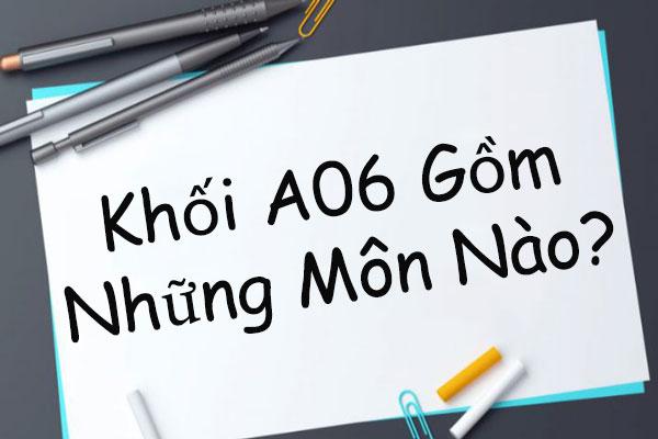 Khối A06 gồm những môn nào, ngành nào?