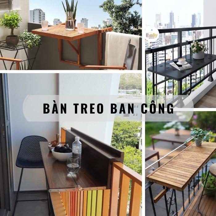 30+ mẫu bàn treo ban công chung cư gấp gọn giá rẻ 2024