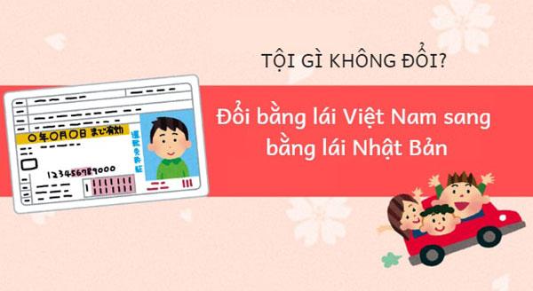 cách đổi bằng lái xe việt nam sang bằng lái xe nhật