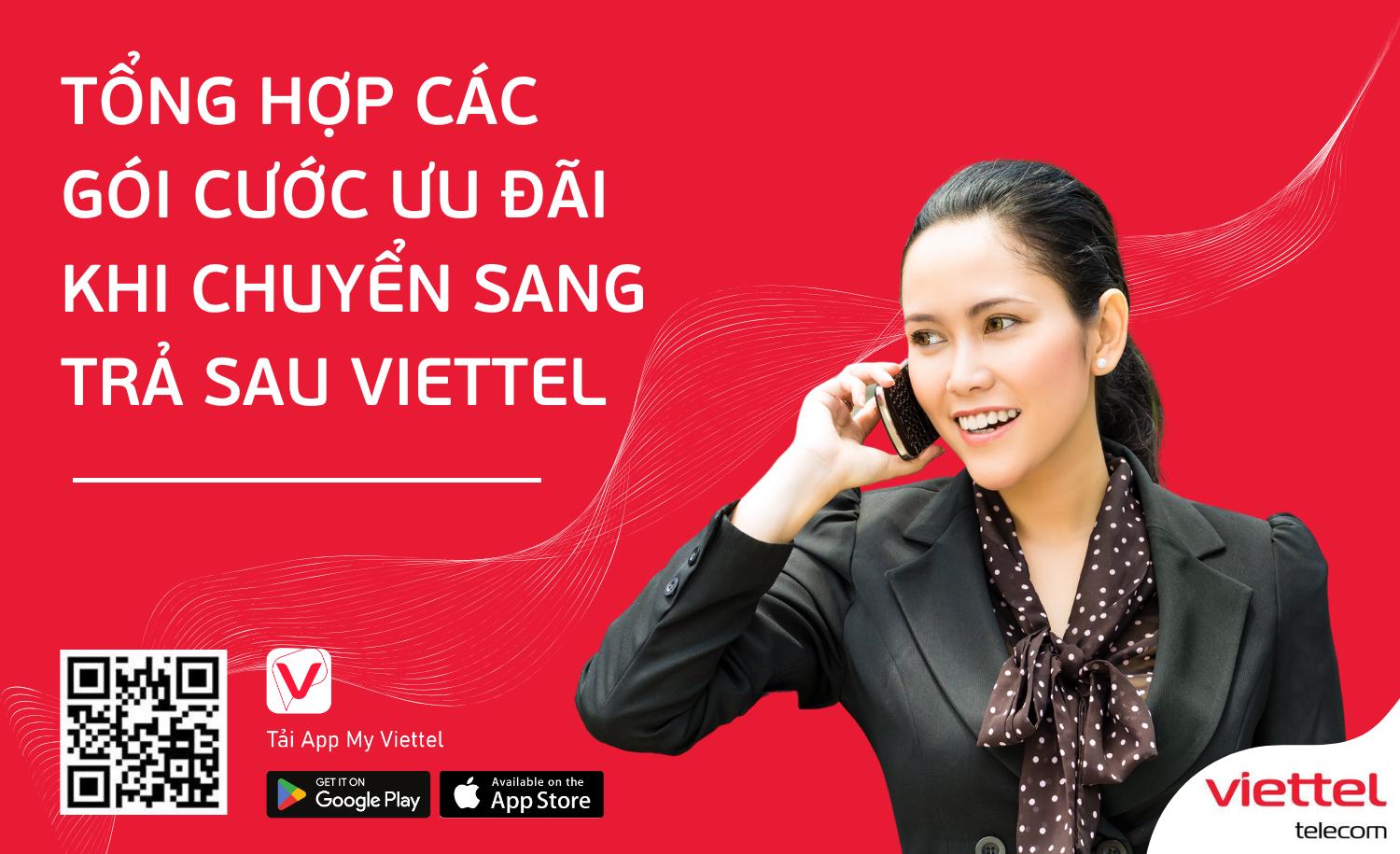 Tổng hợp các gói cước ưu đãi khi chuyển sang trả sau Viettel