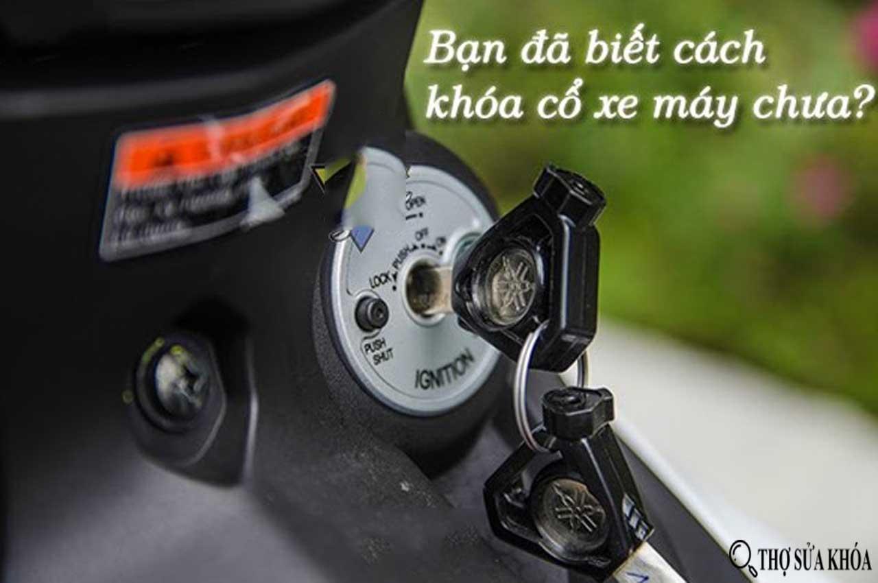 cách mở khóa cổ xe Sirius