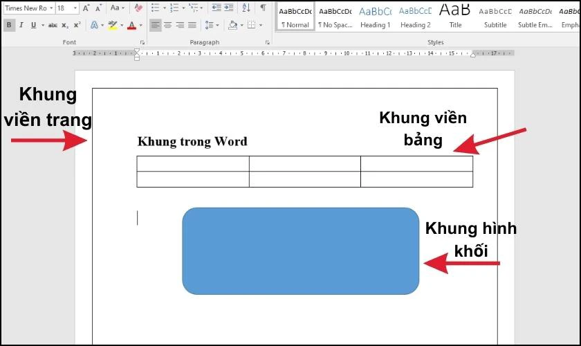 Hướng dẫn cách xóa khung trong Word bảo toàn nội dung văn bản