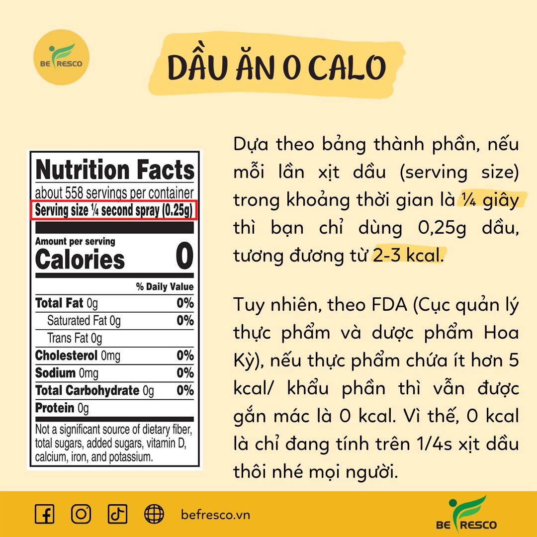 DẦU ĂN 0 CALO CÓ THỰC SỰ 0 CALO