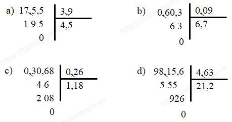 Giải Toán lớp 5 trang 72 Luyện tập, bài tập 1, 2, 3, 4