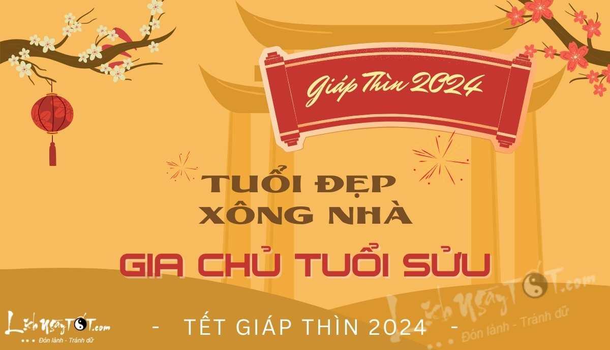 Xem tuổi xông nhà năm 2024 cho gia chủ tuổi Sửu mạnh mẽ đương đầu Thái Tuế, hái được LỘC VÀNG