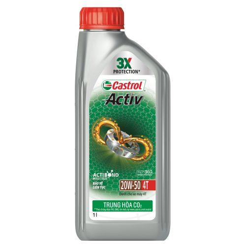 Nhớt Castrol Activ 4T 20W-50 1L