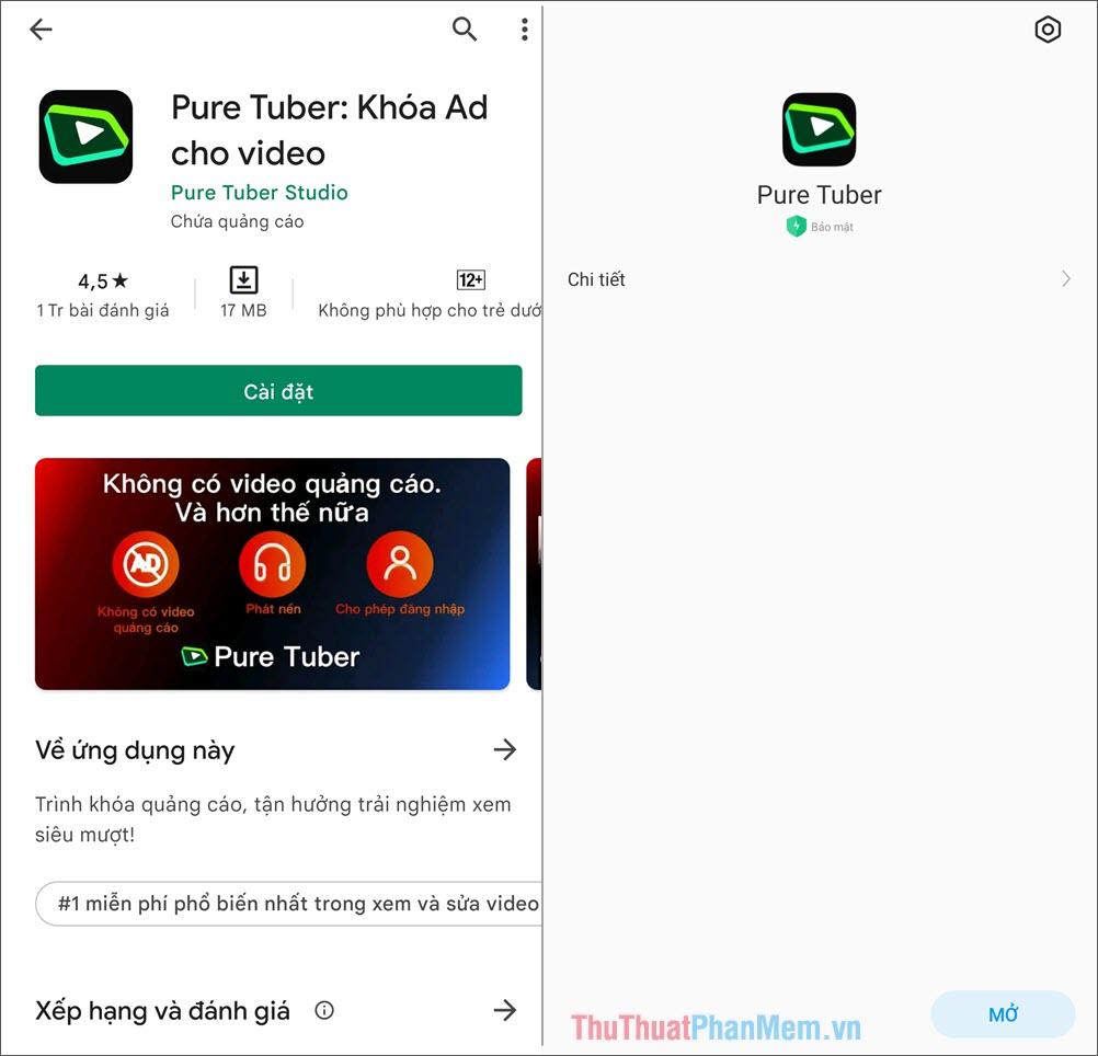 Hướng dẫn sử dụng Pure Tuber – App nghe nhạc youtube tắt màn hình
