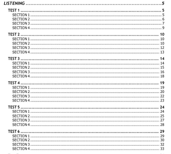 Đề thi IELTS Listening Test có đáp án