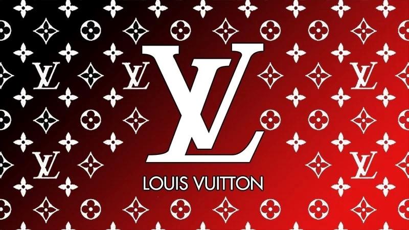 Hình nền Louis Vuitton đen đỏ full HD.