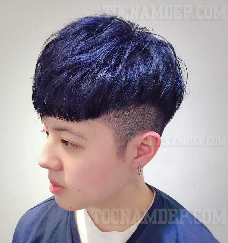 Gợi ý các tông màu lạnh và nhuộm tóc màu xanh đen cho bạn nam